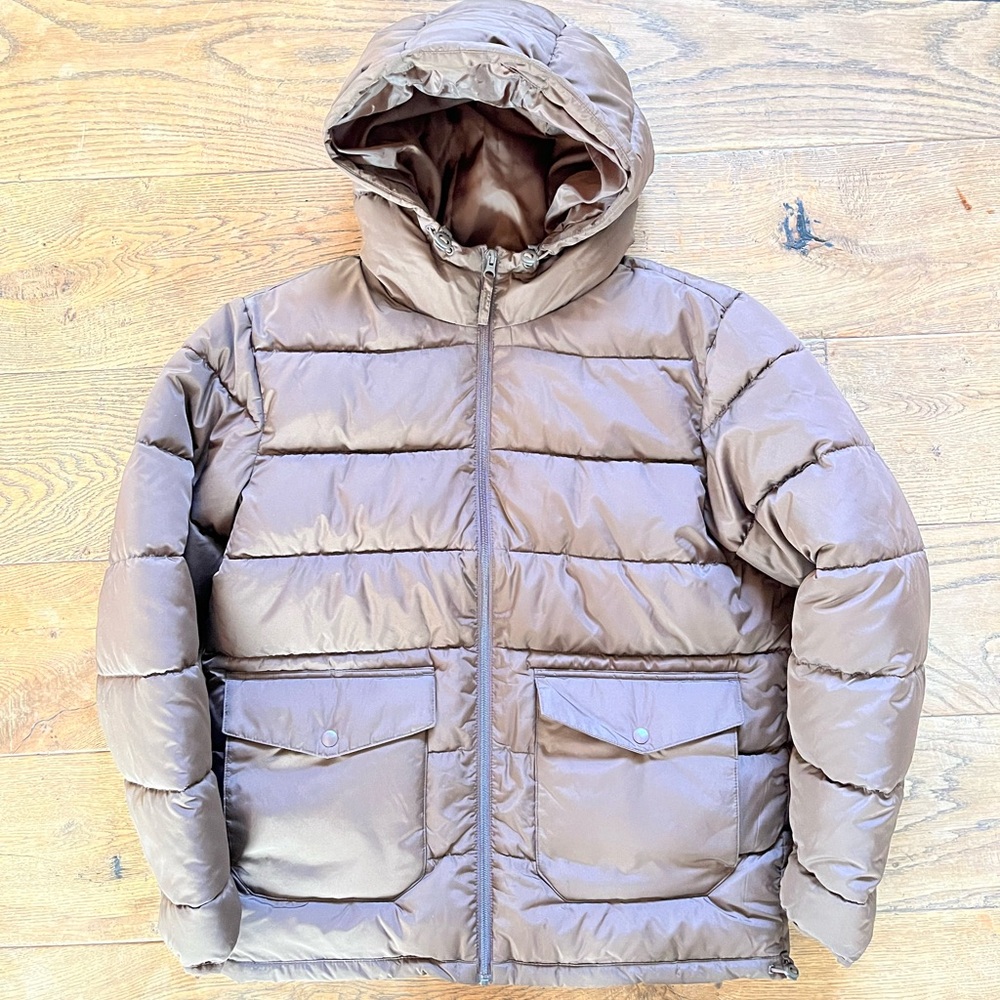 Old Navy Men's Brown Puffer Jacket